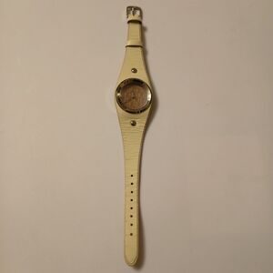 Vintage Perry Ellis Brown Dial Genuine Leather Watch Japan Movt 3ATM PEL0015